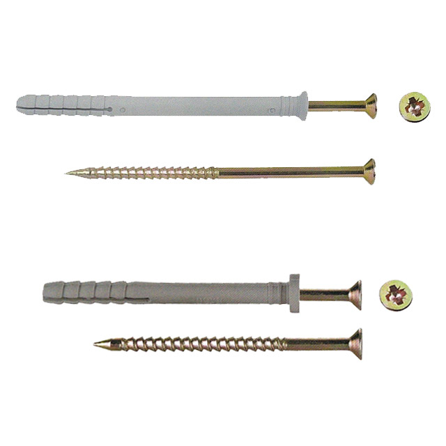 Anclaje de nailon con martillo